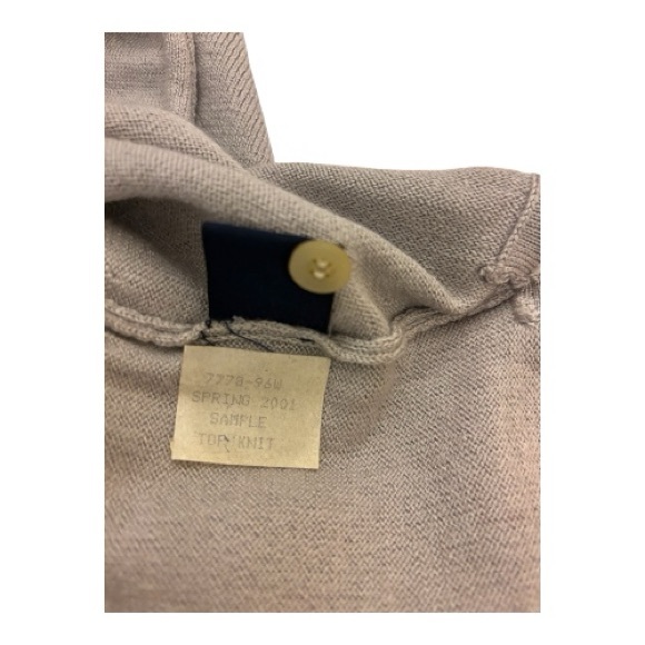 Cutter Buck Y2K Sample Wool Silk Knit Sweater Top Light Neutral Minimalist Boho - Picture 7 of 12